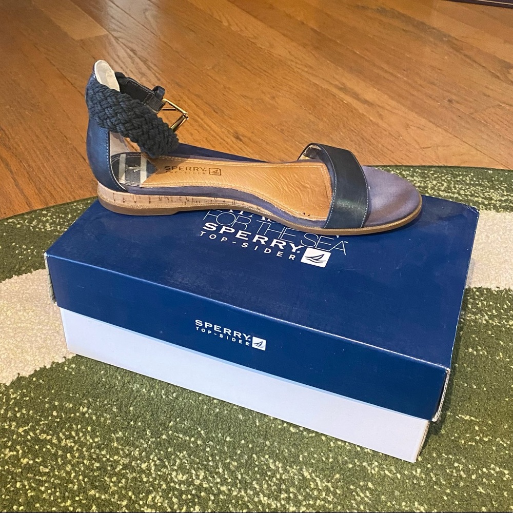 Sperry Navy Sandals
